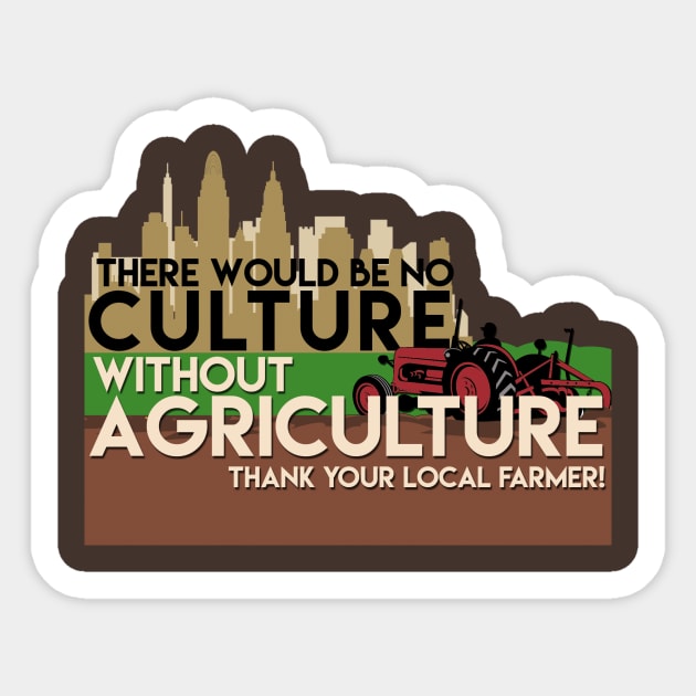 Thank Your Farmer Sticker by PDan